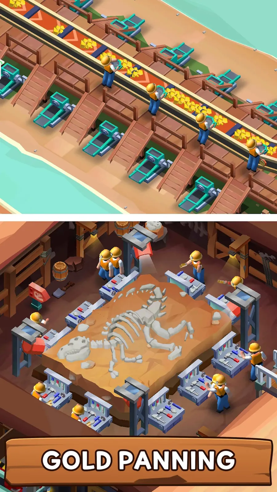 Gameplay from Idle Mining Factory Tycoon
