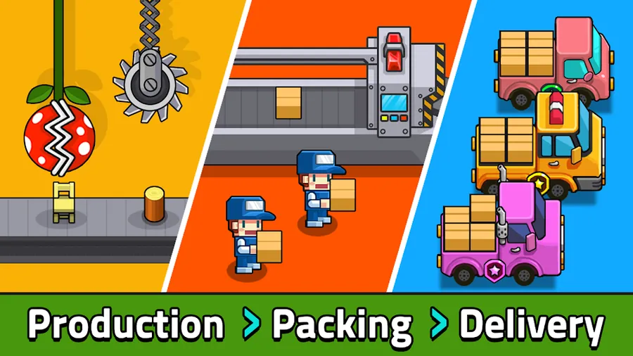 Gameplay from My Factory - Idle Game